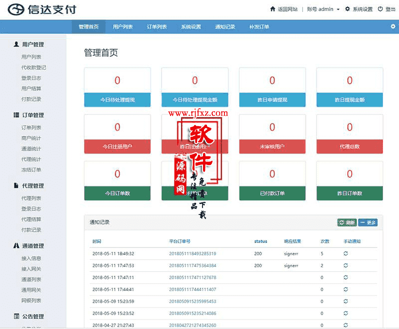 全新PHP第三第四方支付源码修复版H5扫码支付微信收款钱包快捷支付API聚合支付