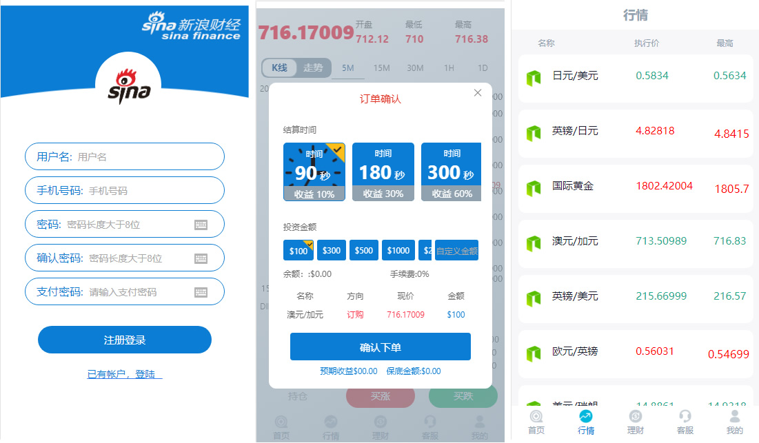 【完整版】外汇时间盘带余额宝+K线全修复+会员等级等_点位盘