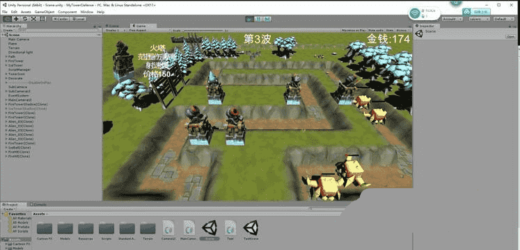 unity3D游戏手游源码iOSandroid3D版塔防游戏源码
