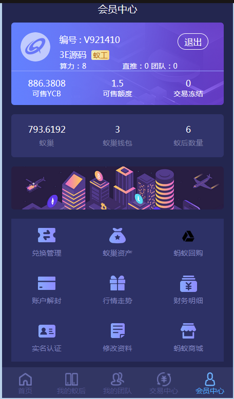 最新疯狂蚂蚁挖矿区块链模式资金盘源码带完整教程