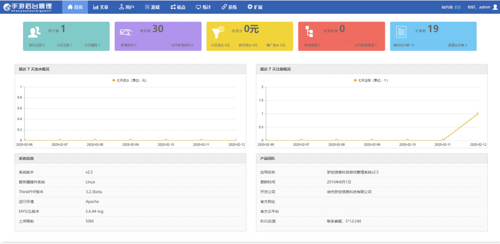 H5游戏联运推广平台源码PHP手机游戏推广系统网站源码