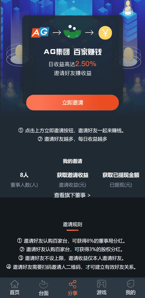 最新二开版机器人充电宝理财源码对接了AG