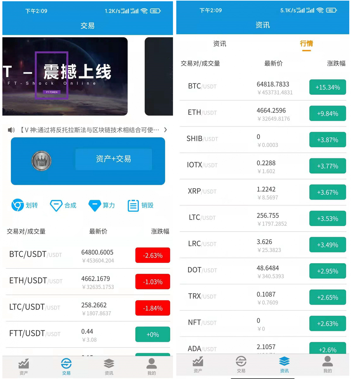 新版FORTAI区块交易中心/FT-TOKEN
