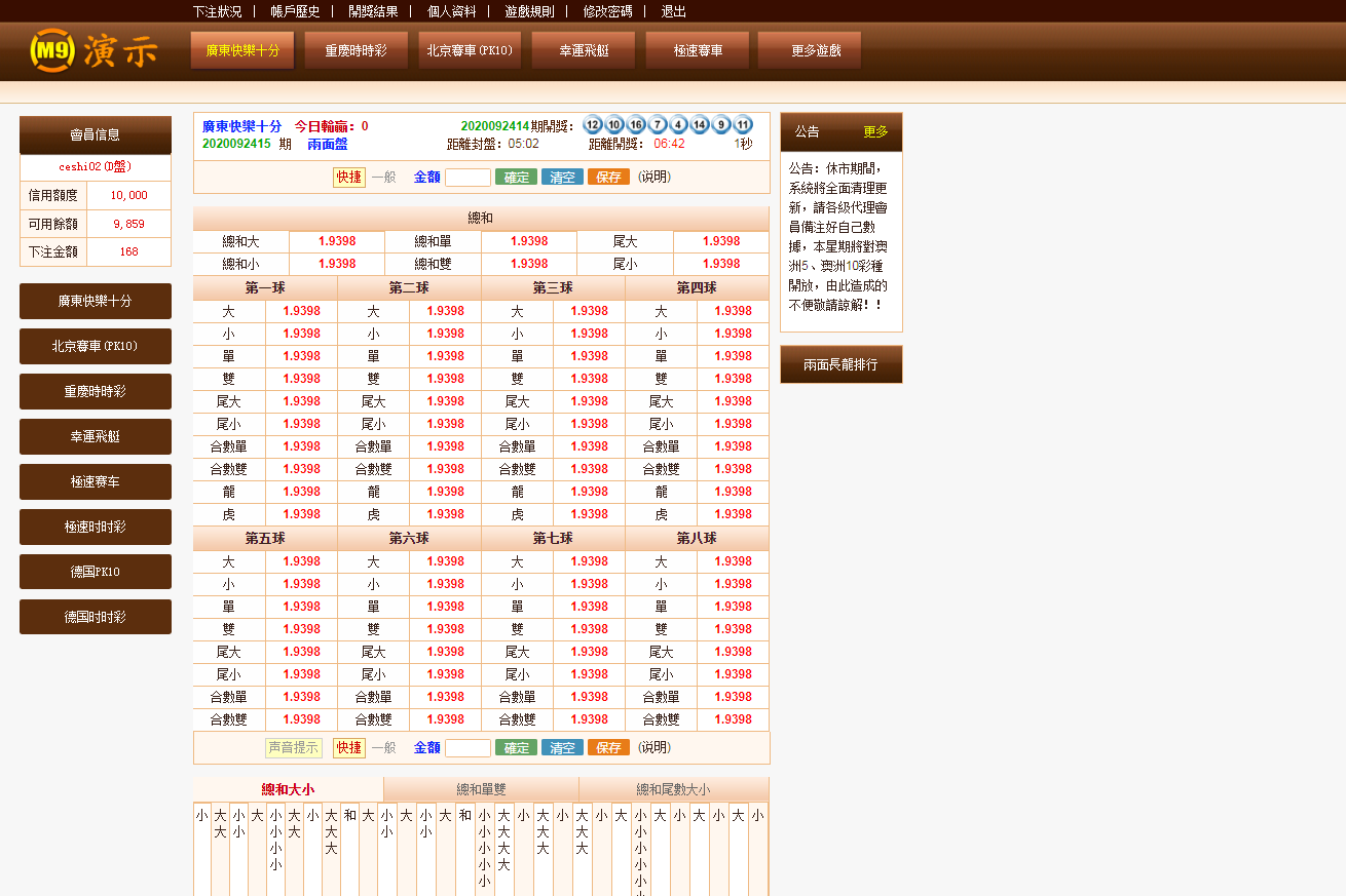  新版BW信用盘口源码-已修复所有采集