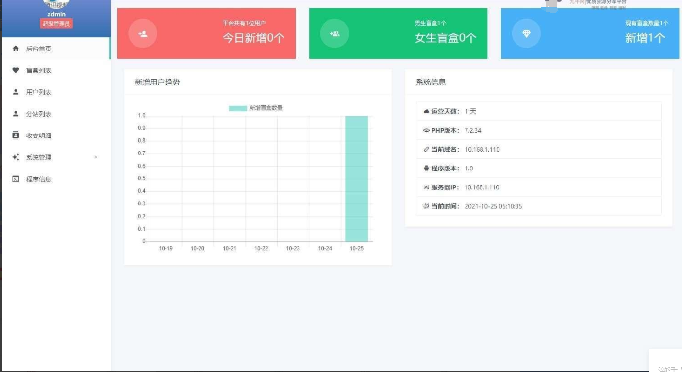最新交友盲盒系统PHP开源的免费盲盒源码